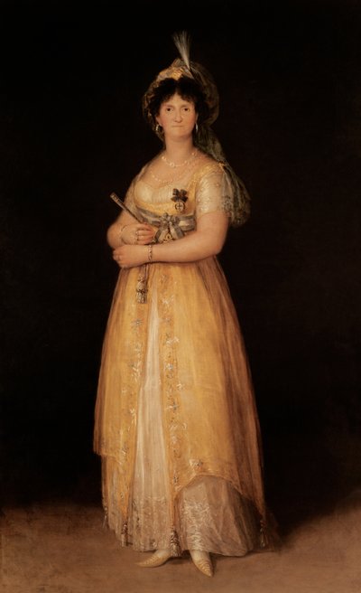 Portrait of Queen Maria Luisa (1751-1819) wife of King Charles IV (1788-1808) of Spain by Francisco de Goya